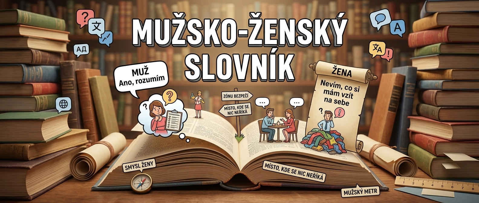Vtipný text - Mužsko-ženský slovník
