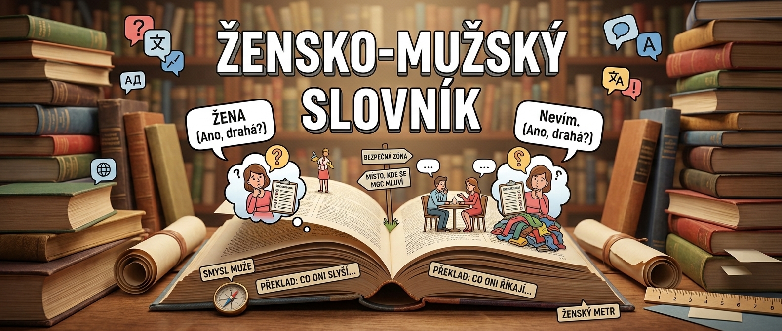 Vtipný text - žensko-mužský slovník