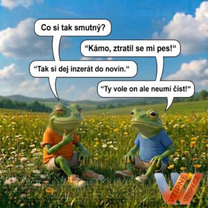 Kreslený vtip - Ztracený pes